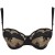 Clara - Panache - biustonosz demi balkonetka 7256 - black/vintage gold
