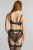 Clara - Panache - pas do pończoch 7257 - black/vintage gold