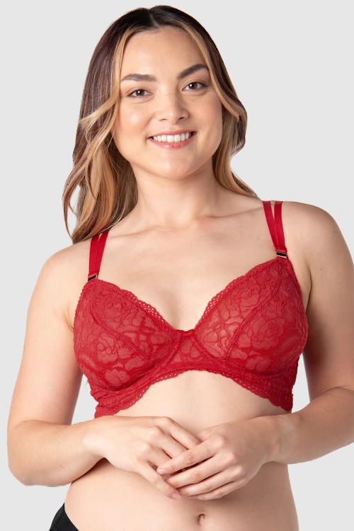 Heroine - Hotmilk - biustonosz plunge - scarlet red
