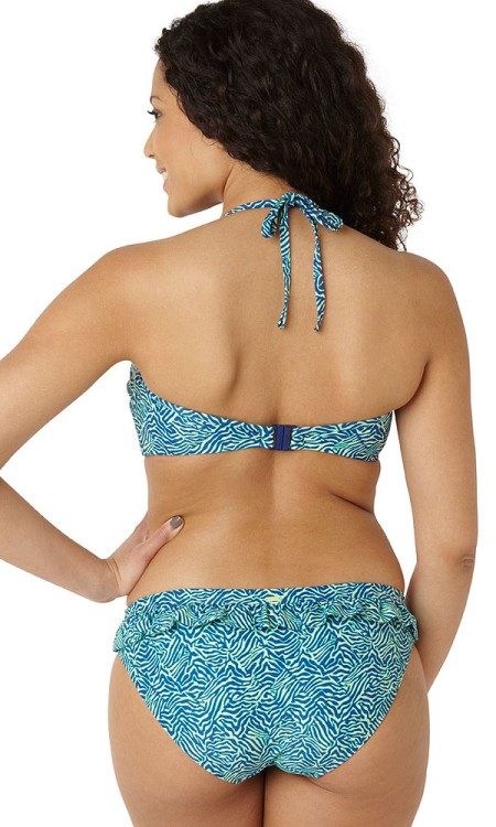 Hattie - Cleo Swimwear - figi z falbanką CW0049 - zebra