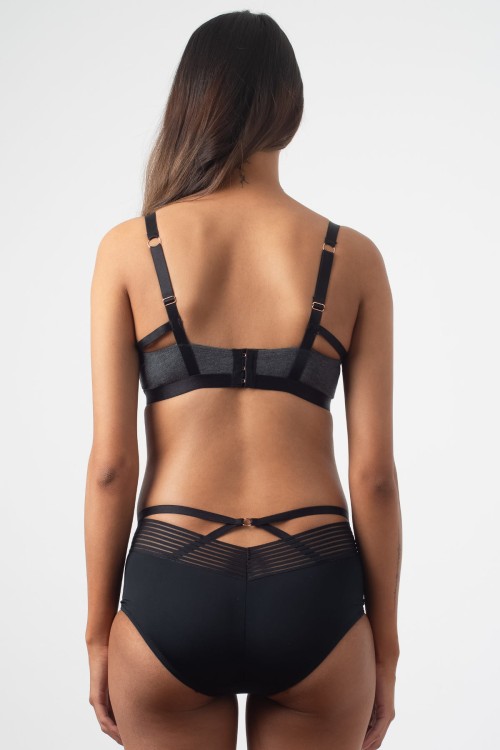 Escapist - Hotmilk - biustonosz bez fiszbin - szary