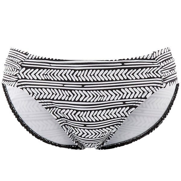 Hattie - Cleo Swimwear - figi marszczone CW0266 - czerń i biel