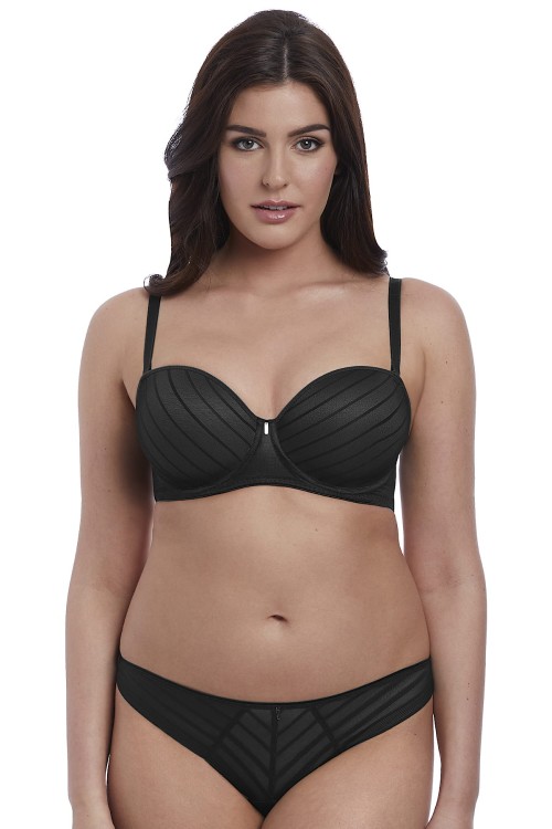 Cameo Deco - Freya - biustonosz strapless AA3163 - czerń