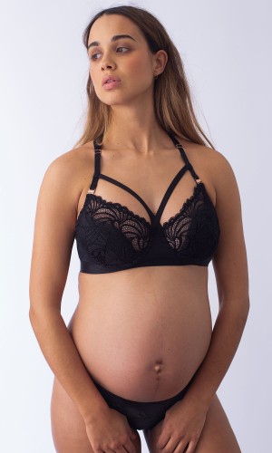 Warrior - Hotmilk - biustonosz balkonowy - czerń