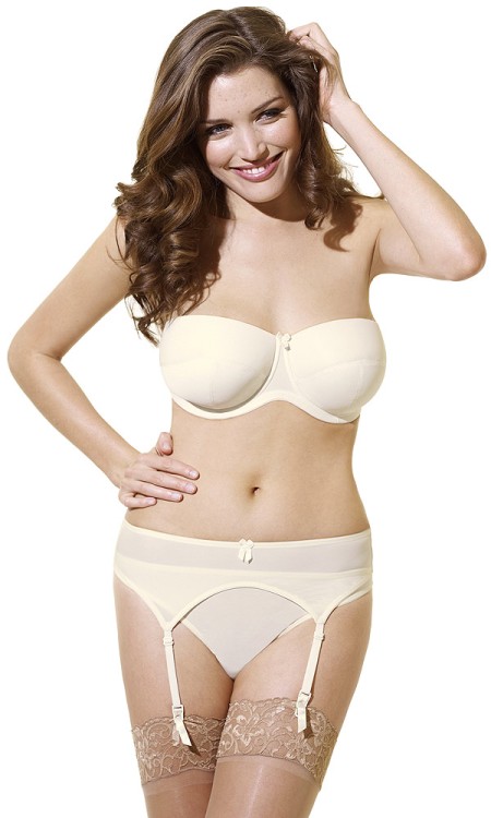 Evie - Panache Superbra - pas do pończoch 5323 - krem