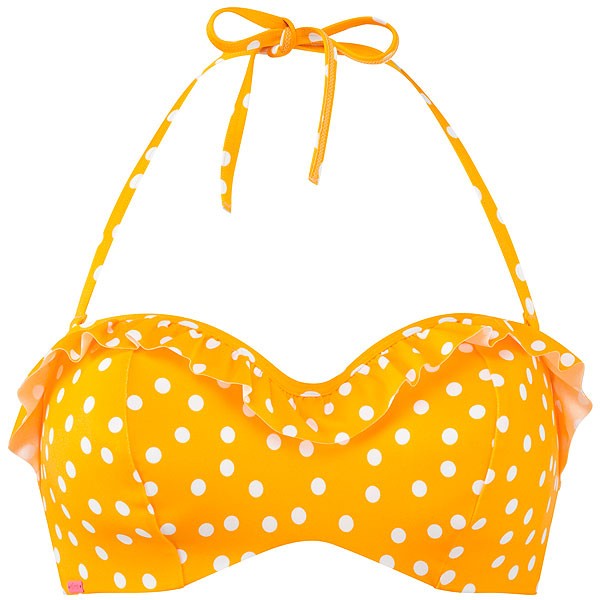 Betty - Cleo Swimwear - bandeau CW0033 - żółty