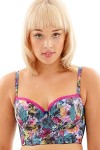 Breeze - Cleo by Panache - biustonosz longline 9025 - geo floral