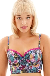 Breeze - Cleo by Panache - biustonosz longline 9025 - geo floral