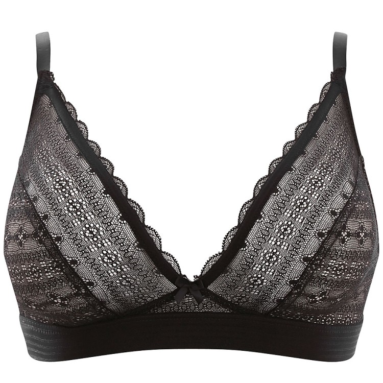 Lyzy - Panache Cleo - biustonosz bez fiszbin 9766 - czerń