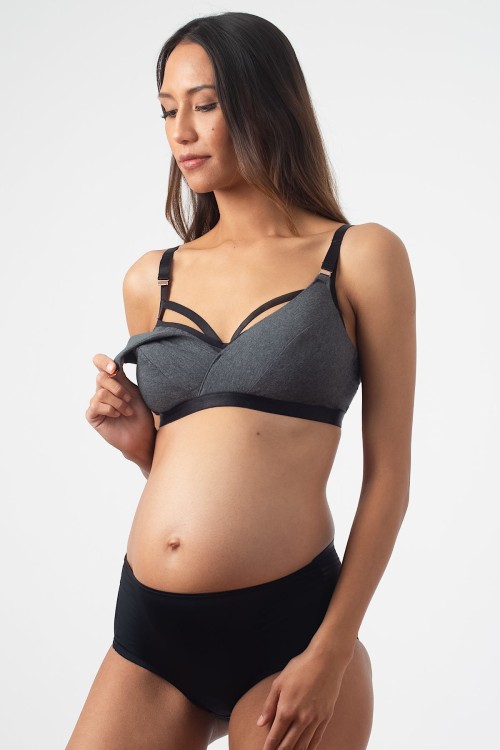 Escapist - Hotmilk - biustonosz bez fiszbin - szary