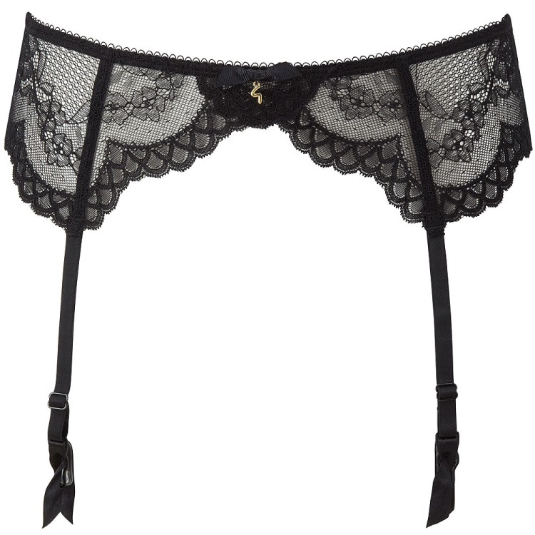 Superboost Lace - Gossard - pas do pończoch 7712 - czerń