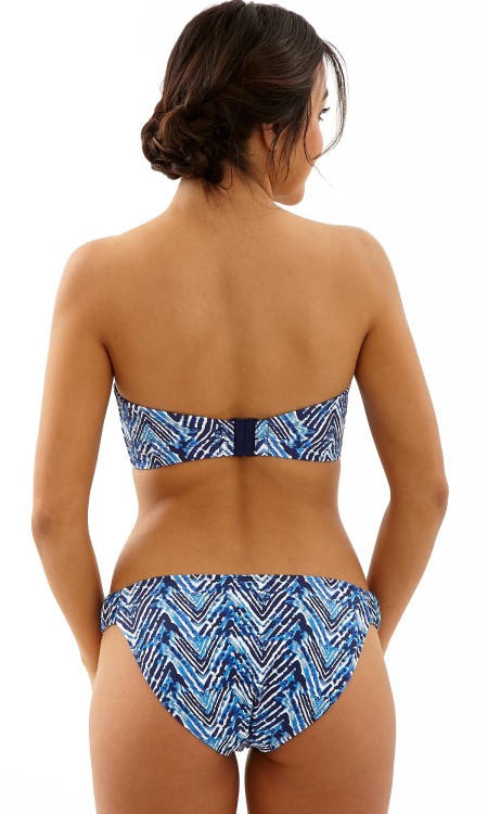 Suki - Cleo Swimwear - figi marszczone CW0206 - niebieski