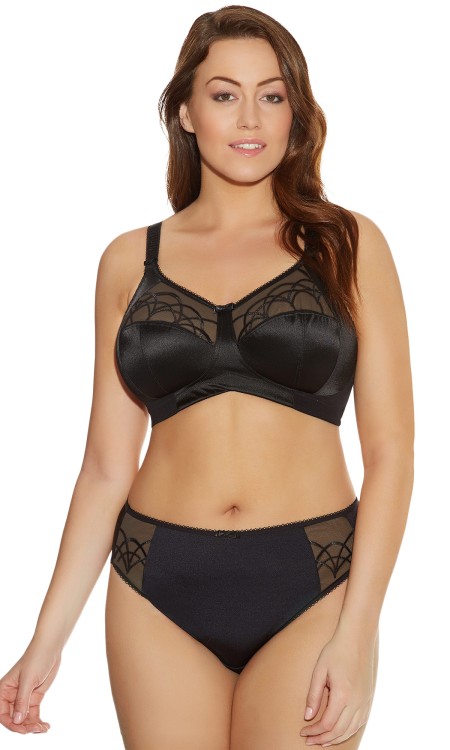Cate - Elomi - biustonosz bez fiszbin 4033 - czerń