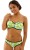 Avril - Cleo Swimwear - bandeau CW0223 - liście palm