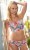 Breeze - Panache Cleo - biustonosz longline 9025 - różowe kwiaty