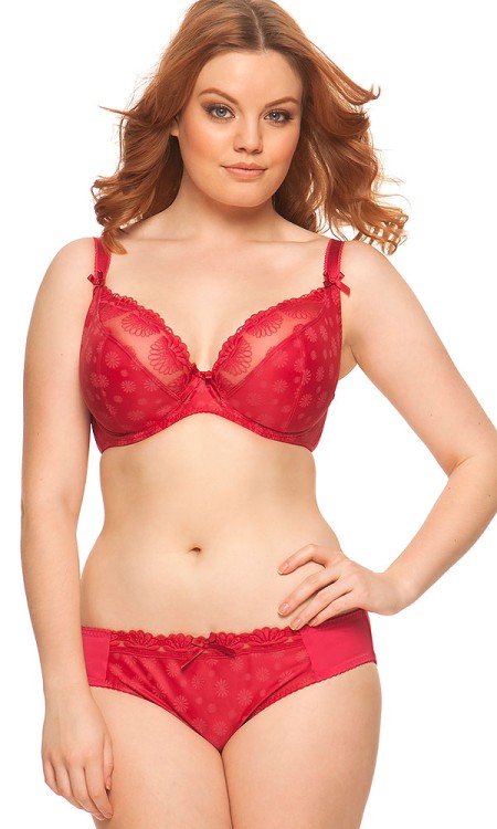 Daisie - Curvy Kate - biustonosz 3211 - czerwień